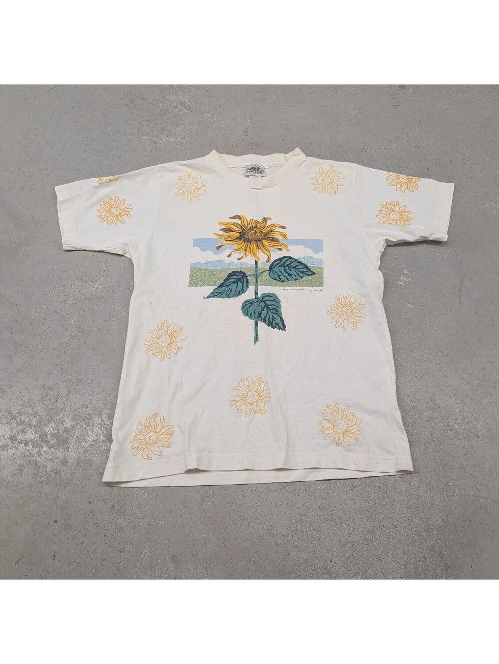 Vintage 90s Northern Reflections Sun Flower Art T-shirt